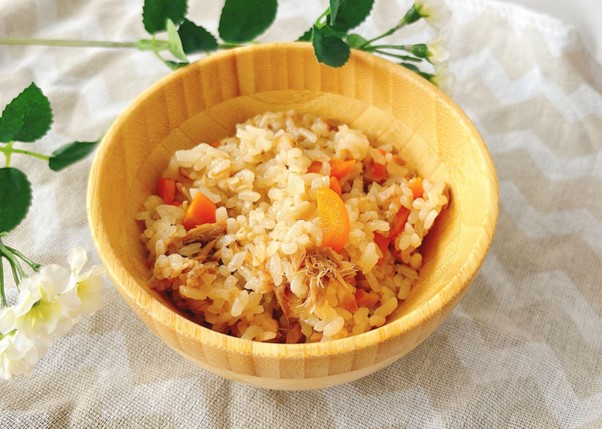 【完了期】炊飯器で作る！えのきとツナの炊き込みご飯
